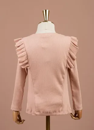 Батник для девочек 60055-1 блуза с рюшами стильная2 фото