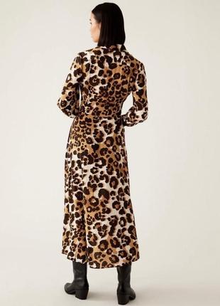 Платье в леопардовый принт визкоза2 фото