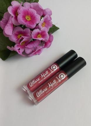 Набір рідких матових помад для губ allure matt perfect matt4 фото