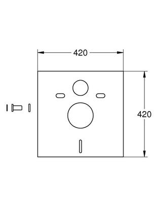 Комплект для звукоізоляції grohe (37131000)2 фото