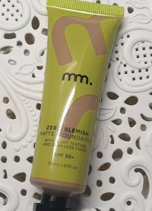 Mm. zero blemish matte foundation матуючий тональний крем3 фото