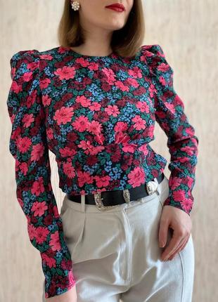 Романтична блуза в квіти2 фото