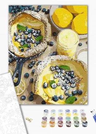 Картина по номерам лимоны 40 х 50 см art craft 12105 "ягодный завтрак" натюрморт3 фото