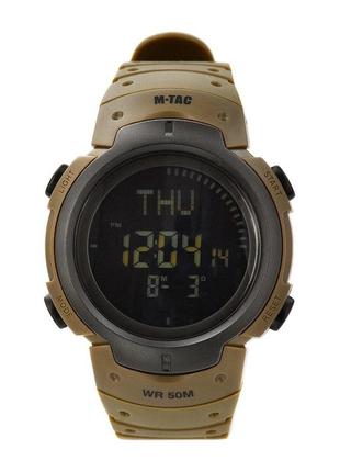 M-tac часы тактические с компасом coyote, армейские наручные часы койот, мужские функциональные часы1 фото