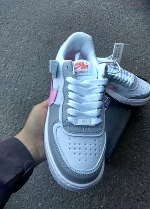 Шикарные женские кроссовки nike air force 1 shadow5 фото