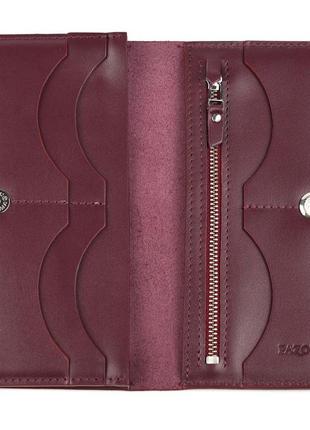 Жіночий гаманець лонгер pazolini cp2261 бордовий2 фото