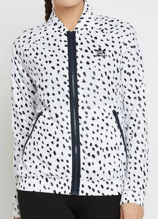 Ветровка,олимпийка adidas women white super star track top printed bomber