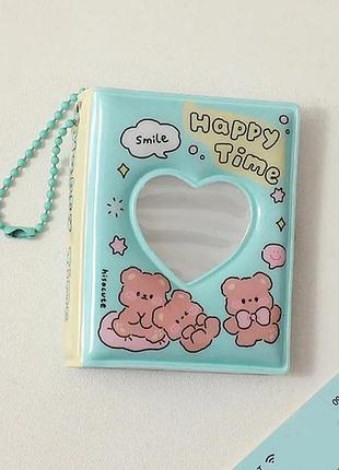 Маленький біндер на 16 карток для мінікарток або наклейок, 6,4*5 см