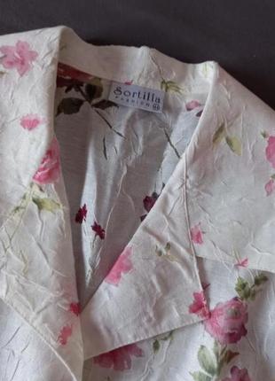 Пастельная блузочка в нежный цветочный принт6 фото
