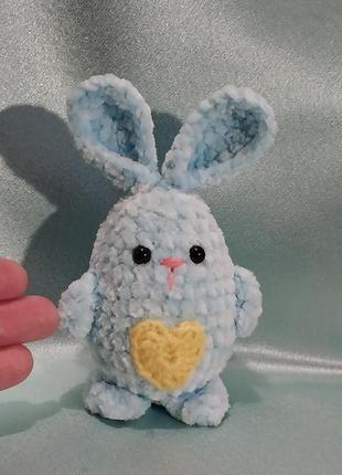 Кролик плюшевий іграшка, пасхальний декор, заєць м'яка іграшка1 фото