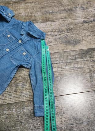 Комбінезон джинсовий легкий, gap, р. 80-86, 12-18міс., довжина 70см7 фото
