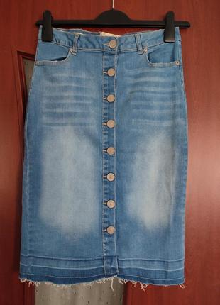 Стильная джинсовая юбка parisian collection1 фото