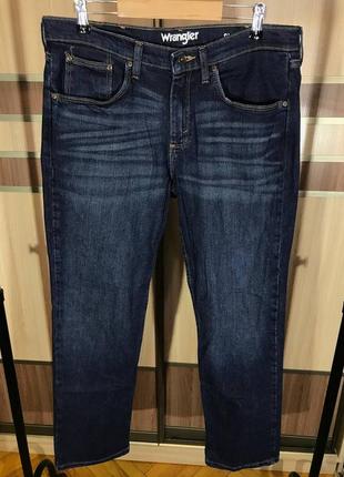 Мужские джинсы штаны wrangler slim straight size 34/30 оригинал5 фото