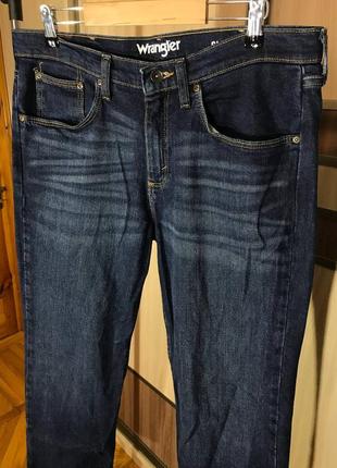 Мужские джинсы штаны wrangler slim straight size 34/30 оригинал6 фото