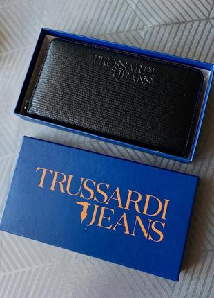 Большой кошелек портмоне trussardi jeans