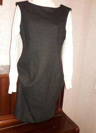 Дорогий брендовий сарафан сукня з тонкого твіду1 фото
