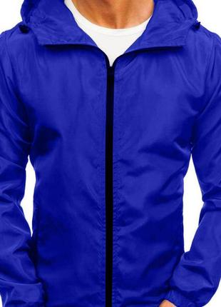 Чоловіча куртка вітровка вітрівка с підкладкою сіточка. ветровка плащевка водонепроницаемая4 фото