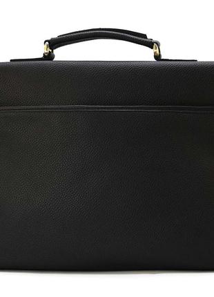 Чорний чоловічий портфель із натуральної шкіри флотар fa-3960-4lx tarwa5 фото