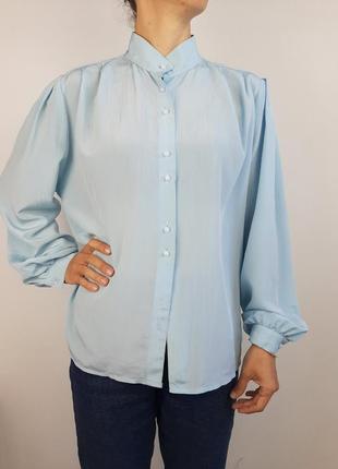 Винтажная блузка, классическая с длинным рукавом2 фото
