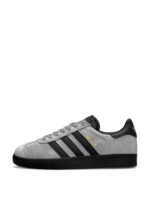 Adidas gazelle grey core black.