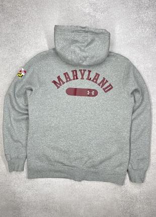 Мужское серое худи under armour maryland оригинал2 фото