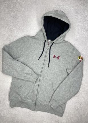 Мужское серое худи under armour maryland оригинал4 фото