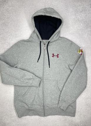 Мужское серое худи under armour maryland оригинал5 фото