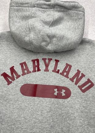 Мужское серое худи under armour maryland оригинал3 фото