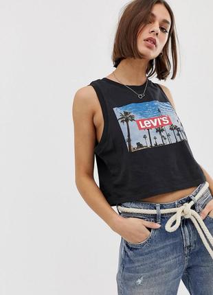 Трендовый оверсайз топ майка levis2 фото