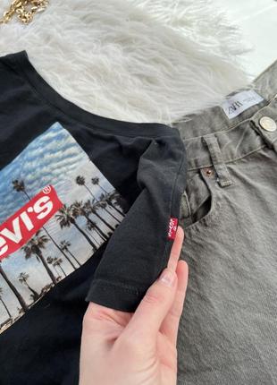 Трендовый оверсайз топ майка levis6 фото