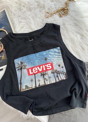 Трендовый оверсайз топ майка levis3 фото