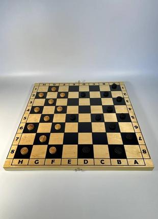 Комплект шахових фігур з дерева в коробці для зберігання, арт.8095258 фото