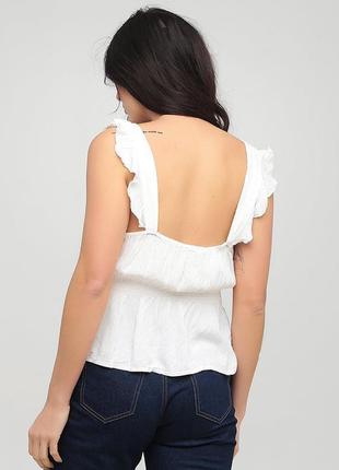 Брендова блуза топ із вишивкою c&amp;a віскоза етикетка2 фото