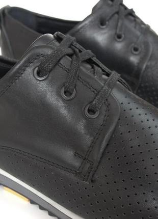 Летние кроссовки кожаные с перфорацией обувь мужская обувь повседневная rosso avangard bs anblack8 фото