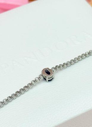 Серебряный браслет pandora "блеск pave" 590039c013 фото