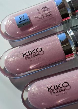 Блиск для губ kiko milano 3d hydra lipgloss 27