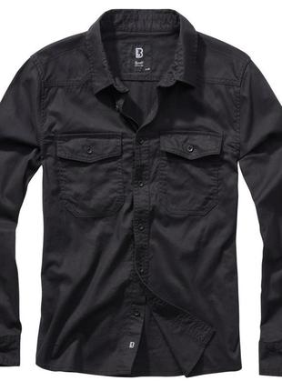 Сорочка brandit flanellshirt black (l)