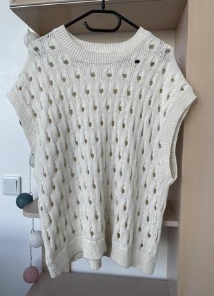 Жилет оверсайз zara