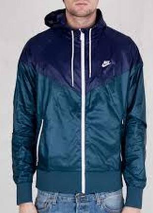 Мужская ветровка nike windrunner 340869-402 оригинал! р-р m (арт.71)2 фото