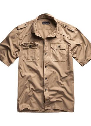Рубашка мужская surplus m65 basic shirt 1/2 arm beige (s)