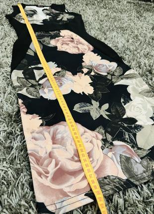 Сукня міді в квітковий принт3 фото