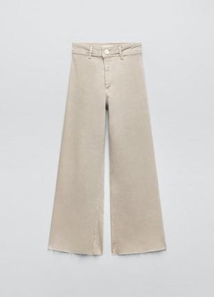 Широкие джинсы, джинсы плаццо zara, р.34 (xs-s)8 фото