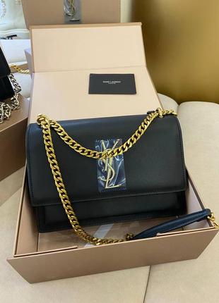 Шкіряна сумка в стилі ysl sunset