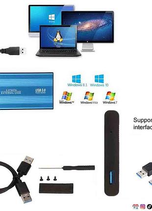 Зовнішня кишеня бокс для жорстких дисків та ssd hdd usb 3.06 фото