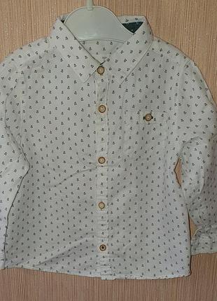 Рубашка  zara boys 92