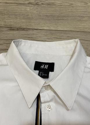 Біла сорочка h&amp;m, р.m-l2 фото