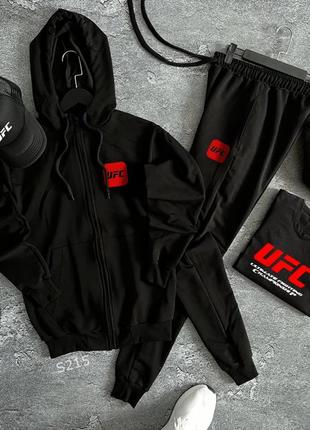 Чоловічий костюм 5в1 ufc весна худі + штани + футболка + кепка + бананка4 фото