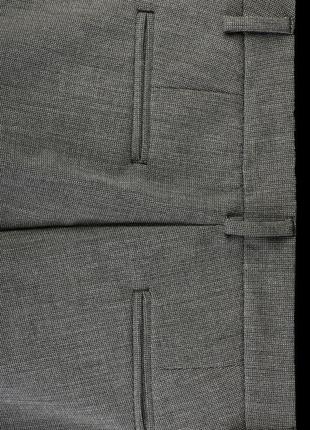 Элегантные женские брюки unitedcolorsofbenetton комфортный стрейч серого цвета в мелкую ёлочку  размер-38  30у€3 фото