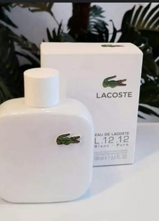 Lacoste eau de l.12.12 blanc, лакост л 122 фото