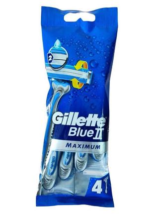 Станки для гоління одноразов gillette blue 2  4шт maxі1 фото